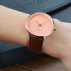 YOLAKO Men's Watch Luxurious Business Leather Belt Simple Mirror Quartz Wristwatch Mens new arrival in men wrist watches