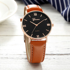 Geneva Women Wrist Watch Classic Luxury Stainless Steel Analog Quartz Analog Ladies Watches Fashion Watch 2019 Womens watches