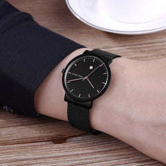 MINI FOCUS Simple Men Watches 2019 Luxury Brand Mesh Stainless Steel Watch Waterproof Men's Wristwatch Quartz Watches Men Clock