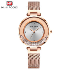 MINI FOCUS New Women Watches Top Brand Luxury 2019 Fashion Waterproof Rose Gold Watch Ladies Stainless Steel Relogio Feminino