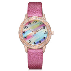 Women's Watches Casual watch De Mujer Zegarki Damskie Rainbow Dial Vintage Belt Ladies Exquisite Clock Bayan Saat@50