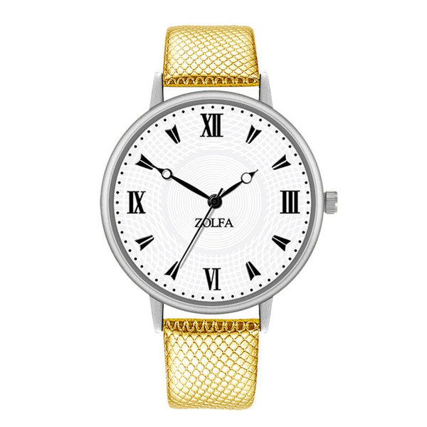 Business Watches Women Thin Dial  Ladies Fashion Quartz Wristwatch Solid Color Leather Strap Clock Casual Reloj Mujer @50