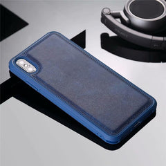 Ultra Thin PU Leather Magnetic Car Phone Case for iPhone XS Max XR X 6 6s 7 8 Plus Soft Silicone Shockproof Anti-fall Cover