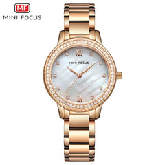 MINIFOCUS Fashion Women Watches Waterproof Stainless Steel Watch Woman Lady Women's Wristwatches Ladies Watches Top Brand Luxury