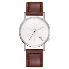 Trend Mens Watch Thin Disc Fashion Quartz Wristwatch Business Leather Strap Classic Male Clock Handsome Relojes Para Hombre@50