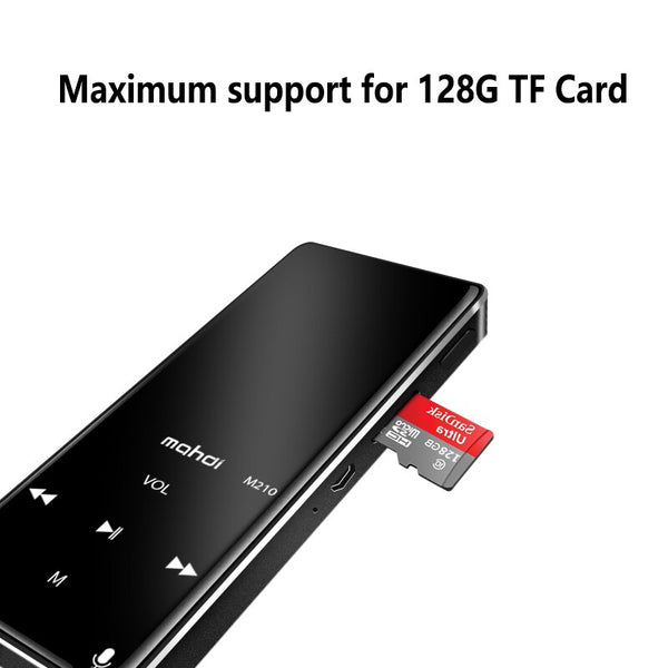 Bluetooth mp3 player 1.8inch touch keys with FM radio/recording Portable Slim Lossless Sound walkman Support TF Card E-Book