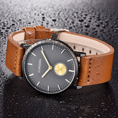 Men's  Wrist Watch Fashion Leather Band Analog Quartz Round Business Watch Man Reloj Hombre 2019 Men Wristwatch Clock