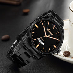 DISU Men Wrist Watch Stainless Steel Quartz Analog Date Sport Watch Man new arrival in men wrist watches wristwatch mens