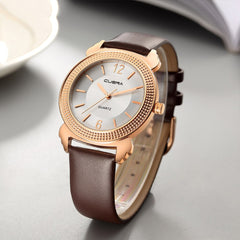 DISU Men Watches Luxury Faux Leather Blue Ray Glass Quartz Analog wristwatch mens unique watch for men relogios masculino