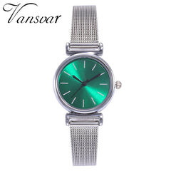 Minimalism Women Watches Silver Scale Dial Ladies Casual Quartz Wristwatch Business Mesh Strap Clock Gift Dress Montre Femme@50