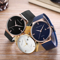 MINI FOCUS Men Watches 2019 Luxury Brand Wristwatch Mens Quartz Watch Men Waterproof Stainless Steel Clock Man Relogio Masculino