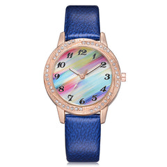 Women's Watches Casual watch De Mujer Zegarki Damskie Rainbow Dial Vintage Belt Ladies Exquisite Clock Bayan Saat@50
