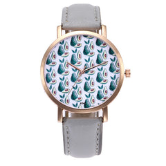 Funny Avocado Pattern Minimalist Style Ladies Watch Temperamental Orologio Donna women's Watches Bayan Kol Saaty Fashion@50