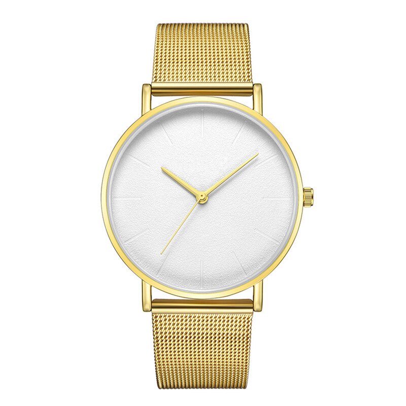 Hot Sale Women Watch Large Dial Thin Scale Clock  Business Leather Strap Quartz  Ladies  Wristwatch Simple Zegareki Damsk@50