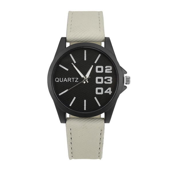 Men Wrist Watch Retro Design Leather Band Analog Alloy Quartz Watch Mens Reloj Hombre 2019 Men Wristwatch Clock relogio