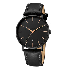 DISU Men Wrist Watch Luxury Quartz Sport Military Stainless Steel Dial Leather Band watches man unique watch for men wristwatch
