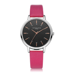 Business Women's Watches Fashion Scale Disc Ladies Quartz Movement Wristwatch Casual Leather Strap  Clock Zegarki Damskie@50