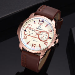 Men Wristwatch Quartz High Quality Leather Blu Ray Glass Watch Man Reloj Hombre 2019 Men Wristwatch Clock relogio masculino