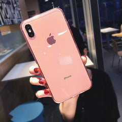 Candy Colors Transparent Anti-shock Phone Case For iPhone 11 11 Pro Max 7 8 Plus X XS Max XR 6 6S Ultra Thin Soft TPU Back Cover