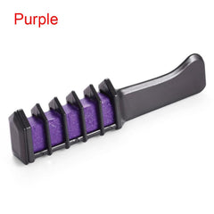 EASY! 1pc Disposable Mini Hair Dye Comb Grey Purple Red Hair Color Chalk Hair Dyeing Tool for Personal Salon Use Crayons TSLM2