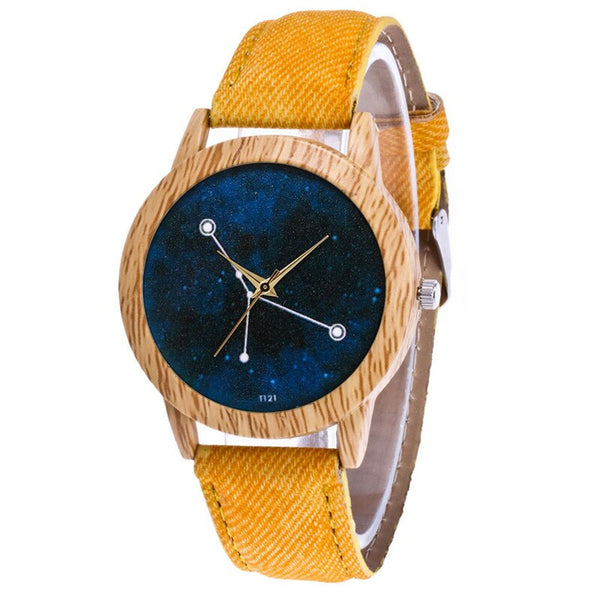 The Dial Is A Temperament Ladies Watch With A Dot On The Characteristic Wood Grain Table Women's Watches Bayan Kol Saaty @50