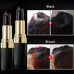 New Portable Lipstick Design Hair Dye One-Time White Hair Women Hairline Black/Brown Color Dyeing Pen Stick Chalk Tools TSLM1