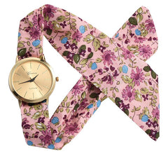 New Product Women Watches Geneva Brand Disc Ladies Quartz Wristwatch Flower Cloth Belt Clock Casual Dress Gift Montre Femino@50