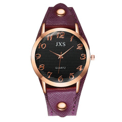 Simple Style Roman Numerals Leather Strap Ladies Watch Temperament Women's Watches Bayan Kol Saaty Fashion Minimalism Clock@50