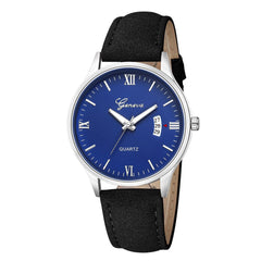 DISU Men's Boys Wrist Watches Leather Date Waterproof Quartz Business Watch man wrist watches day date mens watches