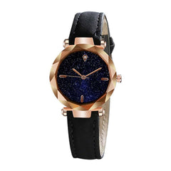 Luxury Women Watches Starry Sky Irregular Dial Ladies Fashion Quartz Wristwatch Leather Strap Clock  Casual Reloj Mujer @50