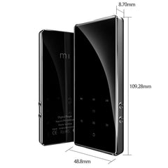 2.4 inch screen Bluetooth 4.2 Metal HIFI Mp3 Player Lossless Music Mini MP3 Portable Audio Players FM Radio E-book video