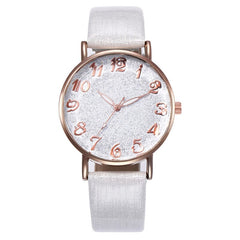 Best Selling  Women Watches Roman Numeral Starry Sky Dial Ladies Quartz Wristwatch Fashion Leather Strap Clock Reloj Mujer@50