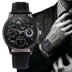 DISU Men Wrist Watch Retro Design Leather Band Analog Alloy Quartz watches men vintage men wristwatch clock relogios masculino