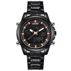 Men Watch Casual LED Digital Strap Stainless Steel Gift Watch Mens Reloj Hombre 2019 Men Wristwatch Clock relogio masculino