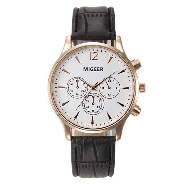 Men Wrist Watch Luxury Fashion Crocodile Faux Leather Analog Quartz Watch watches mens 2019 men wristwatch clock