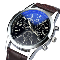 Men's Quartz Watch Casual Relogio Masculino Classic Saati Leather Watches Elegant Sports Out Door Wristwatch Male Relojes