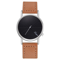 Trend Mens Watch Thin Disc Fashion Quartz Wristwatch Business Leather Strap Classic Male Clock Handsome Relojes Para Hombre@50