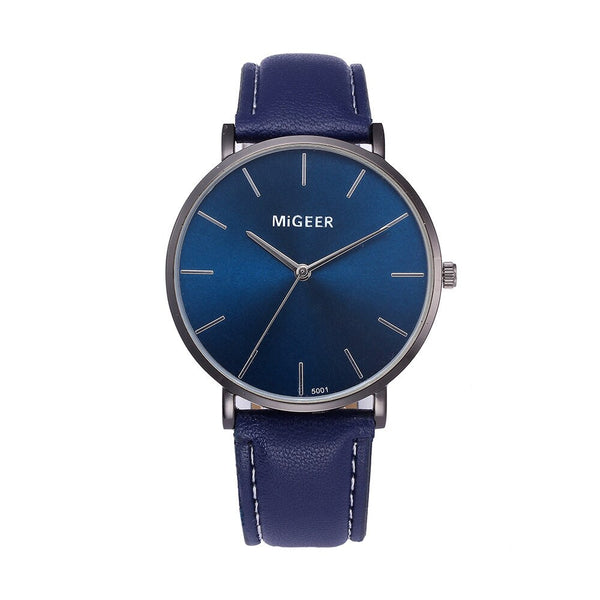 DISU Men Wrist Watch Design Leather Retro Leather Band Analog Alloy Quartz watch man unique watch for men relogios masculino