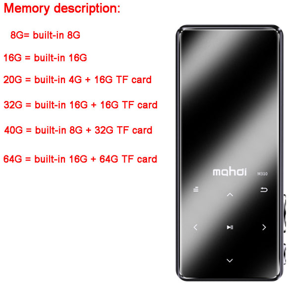 Original HIFI MP4 Music Player Ultrathin mp4 with Speakers Lossless Portable Audio Players FM Radio Ebook Voice Recorder