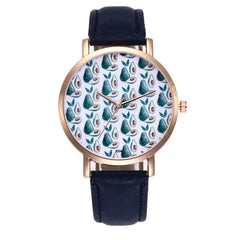 Funny Avocado Pattern Minimalist Style Ladies Watch Temperamental Orologio Donna women's Watches Bayan Kol Saaty Fashion@50