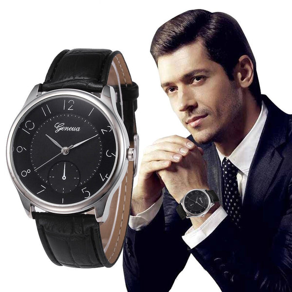 Men Wrist Watch Retro Design Leather Band Analog Alloy Quartz Watch Mens watches mens 2019 relogios masculinos