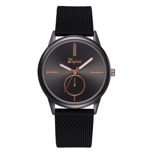 Lvpai Watches Women Fashion Luxury Silicone Black Sport Ladies Dress Wristwatch Creative Ladies Quartz Women Clock@50