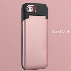 Mirror Flip Case For iphone X 8 7 6 6s Plus Fundas Multifunction Wallet Stand Holder Cover Makeup Phone Cases + Card Slots Coque