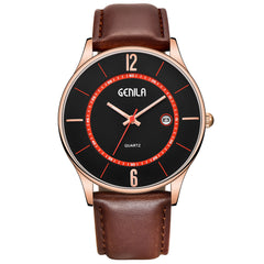 Men's Wristwatch Military Leather Waterproof Date Quartz Analog Army Quartz Watch Man Watches Mens 2019 zegarek meski
