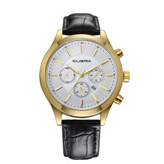 Men's Watch Leather Military Alloy Analog Quartz  Business Date Wristwatch Mens Montre Homme 2019 zegarek meski orologio uomo