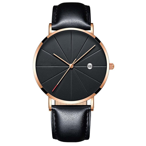 Men's Wristwatch Simple And Unobtrusive Business Leather Strap Casual Quartz Watch Man relojes para hombre horloges mannen