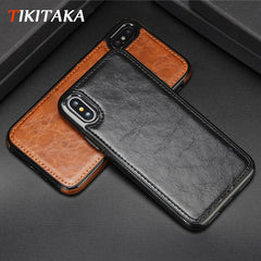Stitching Slim PU Case For iphone XR X XS MAX Leather Ultra Thin Phone Cases for 6 6s 7 8 plus Anti-fall Cover Coque Capa