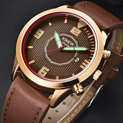Men's Wrist Watch Military Leather Waterproof Date Quartz Analog Army Quartz watch man watches mens 2019 relogio masculino