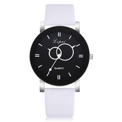 Minimalism Watches Women Circle Pattern Dial Ladies Simple Quartz Wristwatch Business Clock Leather Strap Relojes Para Mujer@50