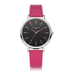 Business Women's Watches Fashion Scale Disc Ladies Quartz Movement Wristwatch Casual Leather Strap  Clock Zegarki Damskie@50